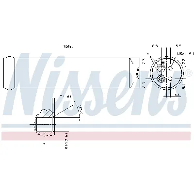 Sušač, klima-uređaj NISSENS NIS 95569 IC-DF1BC8