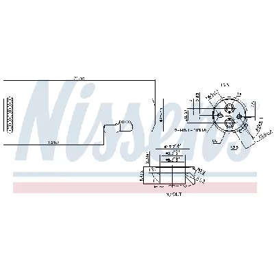 Sušač, klima-uređaj NISSENS NIS 95601 IC-E0B7B3