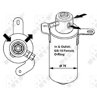 Sušač, klima-uređaj NRF NRF 33039 IC-AE5311