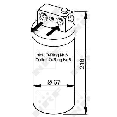 Sušač, klima-uređaj NRF NRF 33104 IC-AE5347
