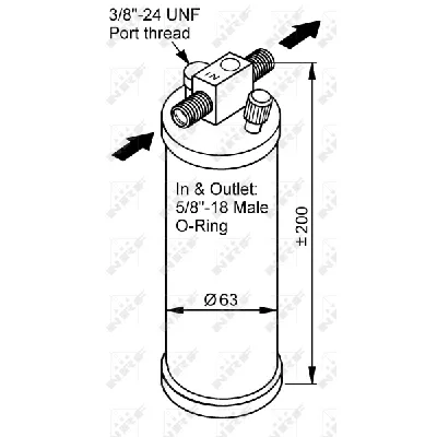 Sušač, klima-uređaj NRF NRF 33116 IC-BB3497