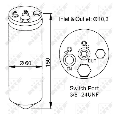 Sušač, klima-uređaj NRF NRF 33137 IC-AE5361