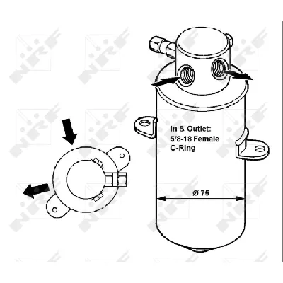 Sušač, klima-uređaj NRF NRF 33165 IC-AE5376
