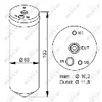 Sušač, klima-uređaj NRF NRF 33222 IC-AE539B