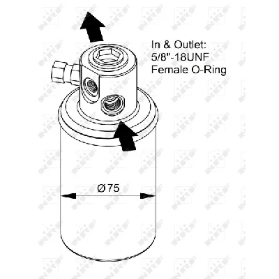 Sušač, klima-uređaj NRF NRF 33231 IC-AE53A0