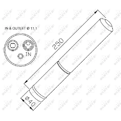 Sušač, klima-uređaj NRF NRF 33295 IC-BB41FB