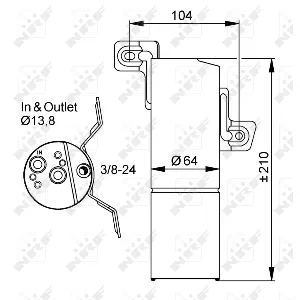Sušač, klima-uređaj NRF NRF 33303 IC-C68015