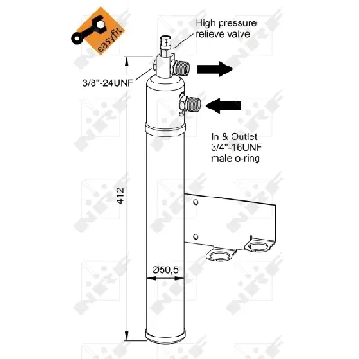 Sušač, klima-uređaj NRF NRF 33365 IC-DAA677