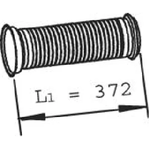 Talasasta cev, izduvni sistem DINEX DIN22126 IC-BAD474