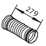 Talasasta cev, izduvni sistem DINEX DIN51125 IC-275550