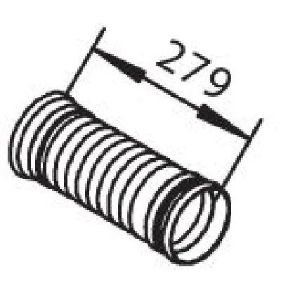 Talasasta cev, izduvni sistem DINEX DIN51125 IC-275550