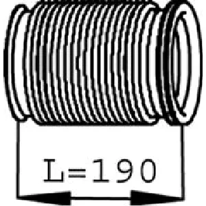 Talasasta cev, izduvni sistem DINEX DIN68239 IC-213843