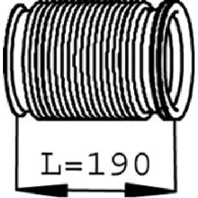 Talasasta cev, izduvni sistem DINEX DIN68239 IC-213843