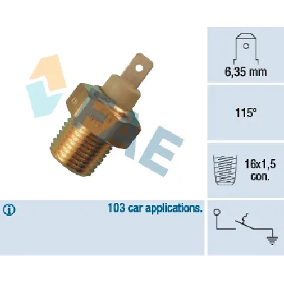 Termoprekidac, signalna lampica FAE FAE35070 IC-ABB2E0