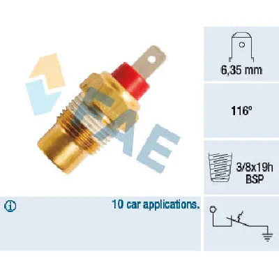 Termoprekidac, signalna lampica FAE FAE35102 IC-E3D446