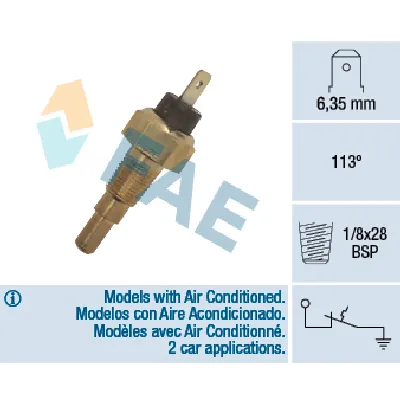 Termoprekidac, signalna lampica FAE FAE35670 IC-DAB7F3