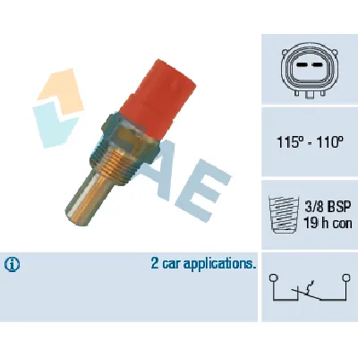 Termoprekidač, ventilator hladnjaka FAE FAE36400 IC-DAB66C