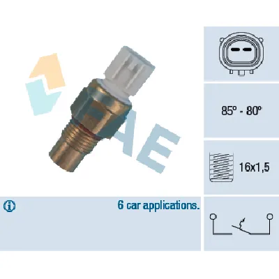 Termoprekidač, ventilator hladnjaka FAE FAE36485 IC-ABB436