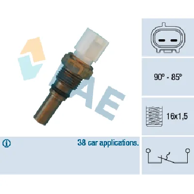 Termoprekidač, ventilator hladnjaka FAE FAE36540 IC-ABB425