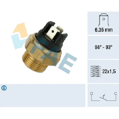 Termoprekidač, ventilator hladnjaka FAE FAE37400 IC-ABB356