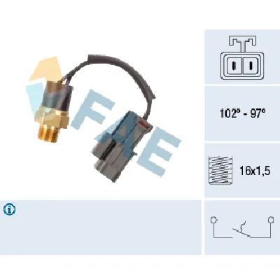 Termoprekidač, ventilator hladnjaka FAE FAE37520 IC-ABB439