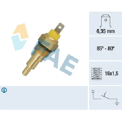 Termoprekidač, ventilator hladnjaka FAE FAE37630 IC-ABB328