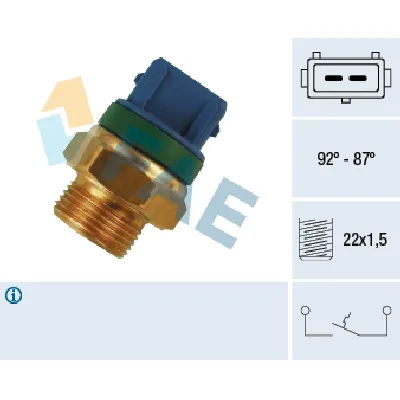 Termoprekidač, ventilator hladnjaka FAE FAE37680 IC-ABB4C3