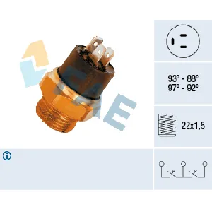 Termoprekidač, ventilator hladnjaka FAE FAE37850 IC-ABB370 Termoprekidač, ventilator hladnjaka FAE FAE37850 IC-ABB370