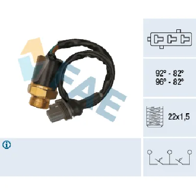 Termoprekidač, ventilator hladnjaka FAE FAE37870 IC-C012DE