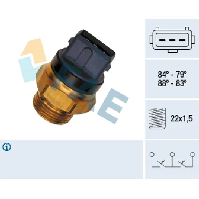 Termoprekidač, ventilator hladnjaka FAE FAE37940 IC-ABB2CE