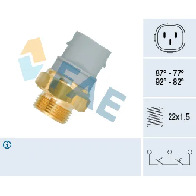 Termoprekidač, ventilator hladnjaka FAE FAE38160 IC-ABB30E