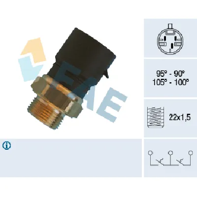 Termoprekidač, ventilator hladnjaka FAE FAE38310 IC-ABB346