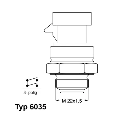 Termoprekidač, ventilator hladnjaka WAHLER WA6035.92D IC-C6B177