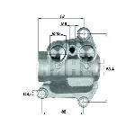 Termostat, hlađenje ulja MAHLE TO 12 100 IC-G0UEW8
