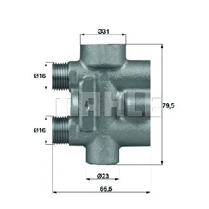 Termostat, hlađenje ulja MAHLE TO 9 75 IC-G0TPLG