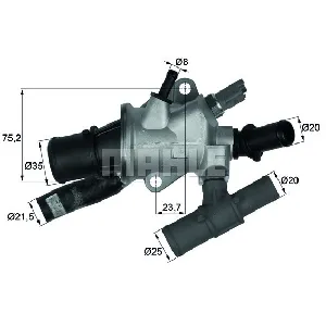 Termostat, rashladna tečnost BEHR BTI 166 88 IC-D8CAAF Termostat, rashladna tečnost BEHR BTI 166 88 IC-D8CAAF