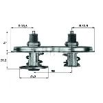 Termostat, rashladna tečnost BEHR BTX 33 83D IC-D8CB4B Termostat, rashladna tečnost BEHR BTX 33 83D IC-D8CB4B