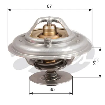 Termostat, rashladna tečnost GATES GATTH14380G1 IC-E4D7F2