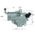 Termostat, rashladna tečnost MAHLE TH 12 87 IC-D36119 Termostat, rashladna tečnost MAHLE TH 12 87 IC-D36119