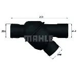 Termostat, rashladna tečnost MAHLE TH 8 83 IC-D12C2B Termostat, rashladna tečnost MAHLE TH 8 83 IC-D12C2B