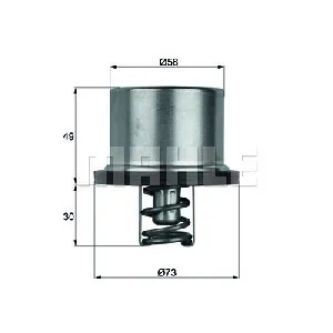 Termostat, rashladna tečnost MAHLE THD 1 79 IC-D819D5 Termostat, rashladna tečnost MAHLE THD 1 79 IC-D819D5