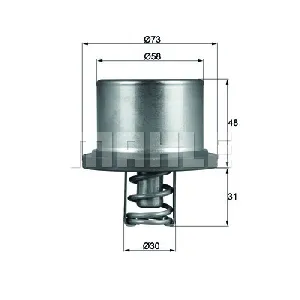 Termostat, rashladna tečnost MAHLE THD 2 89 IC-D819D6 Termostat, rashladna tečnost MAHLE THD 2 89 IC-D819D6