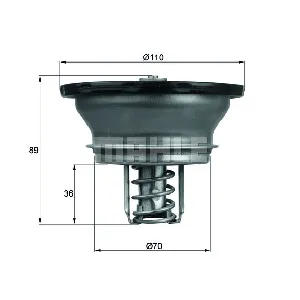 Termostat, rashladna tečnost MAHLE THD 3 82 IC-D32B76 Termostat, rashladna tečnost MAHLE THD 3 82 IC-D32B76