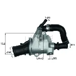 Termostat, rashladna tečnost MAHLE TI 145 88 IC-D36124 Termostat, rashladna tečnost MAHLE TI 145 88 IC-D36124