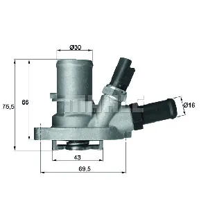 Termostat, rashladna tečnost MAHLE TI 149 88 IC-D81A47 Termostat, rashladna tečnost MAHLE TI 149 88 IC-D81A47