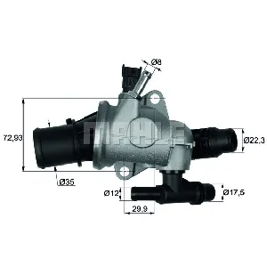 Termostat, rashladna tečnost MAHLE TI 152 88 IC-D81A4A Termostat, rashladna tečnost MAHLE TI 152 88 IC-D81A4A