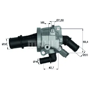 Termostat, rashladna tečnost MAHLE TI 164 88 IC-D81A55 Termostat, rashladna tečnost MAHLE TI 164 88 IC-D81A55