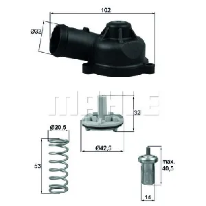 Termostat, rashladna tečnost MAHLE TI 244 83D IC-G0TPLA Termostat, rashladna tečnost MAHLE TI 244 83D IC-G0TPLA