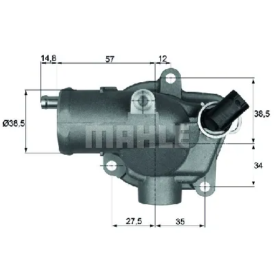 Termostat, rashladna tečnost MAHLE TI 28 92 IC-D36121