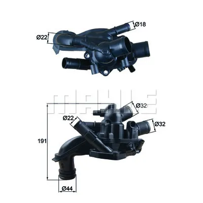 Termostat, rashladna tečnost MAHLE TM 46 105 IC-E48A7D